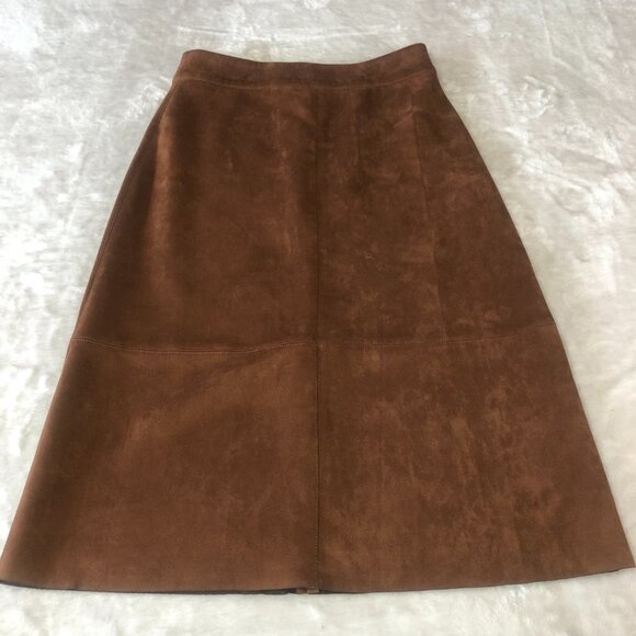Nwt Simon Contemporaine Maxi Brown Skirt Size 0 - Picture 3 of 9